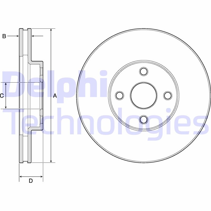 2x DELPHI Bremsscheibe