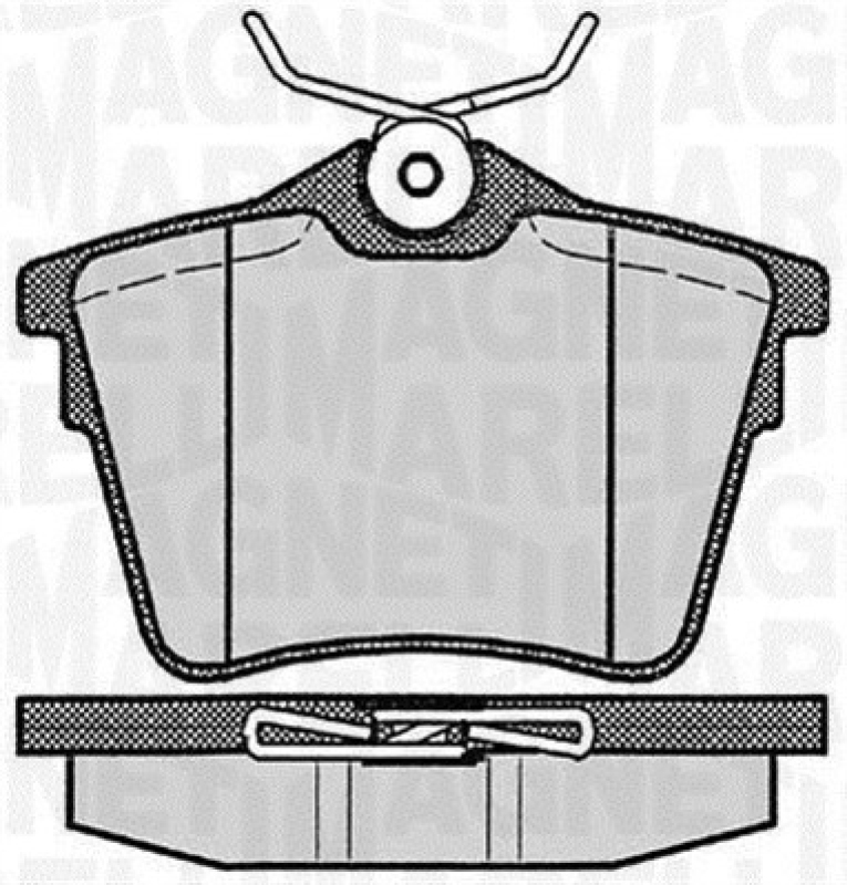 MAGNETI MARELLI Bremsbelagsatz, Scheibenbremse