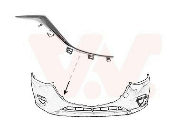 VAN WEZEL Zier-/Schutzleiste, Sto&szlig;f&auml;nger 2744582