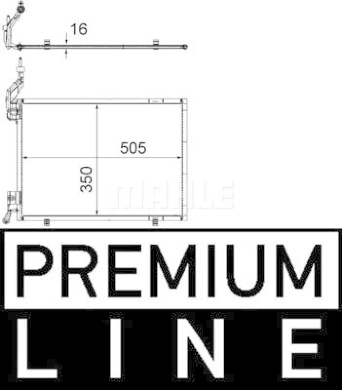 MAHLE Kondensator, Klimaanlage BEHR *** PREMIUM LINE ***