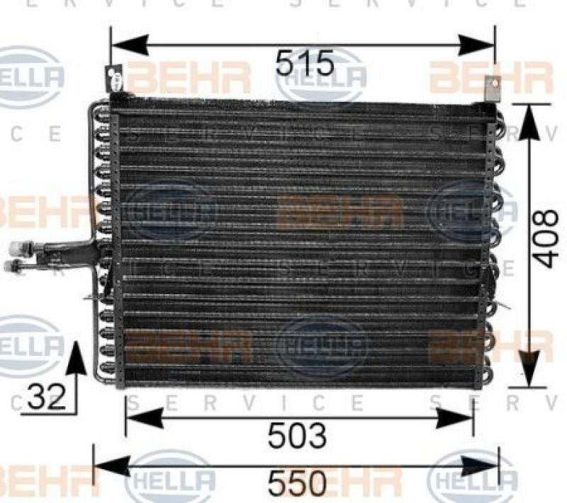 HELLA Condenser, air conditioning