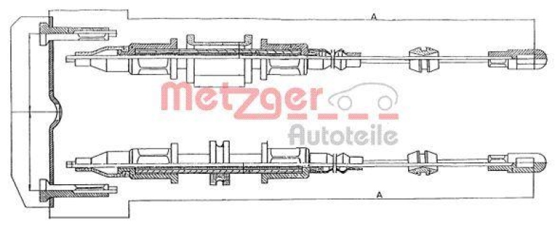 METZGER Seilzug, Feststellbremse 115853