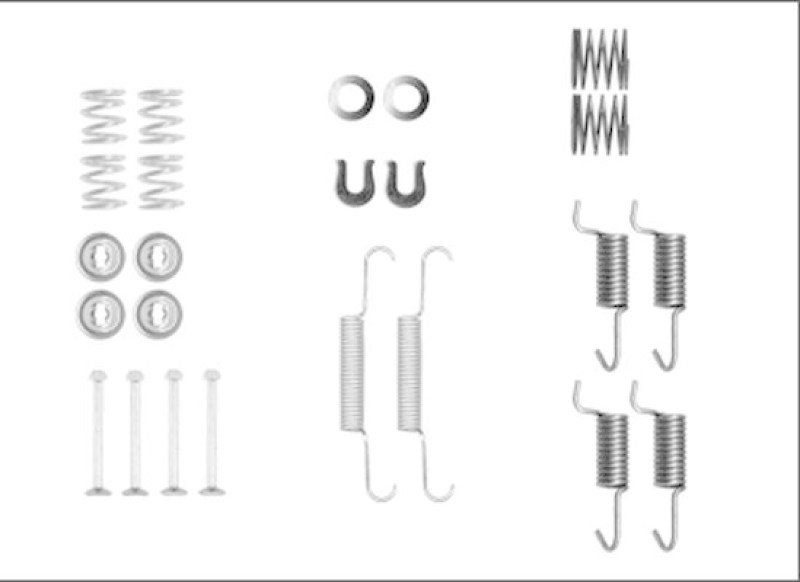 TEXTAR Accessory Kit, parking brake shoes