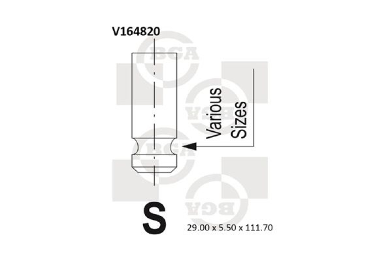 BGA Einlassventil