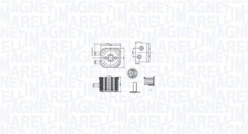 MAGNETI MARELLI Ölkühler, Motoröl 350300003500