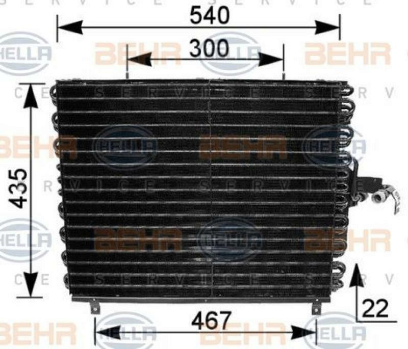 HELLA Condenser, air conditioning