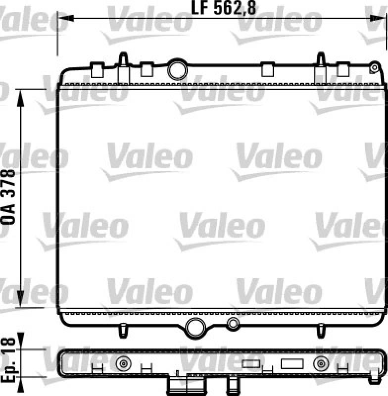 VALEO Radiator, engine cooling