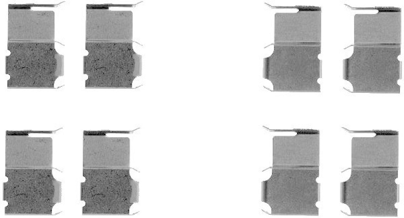 HELLA Accessory Kit, disc brake pad