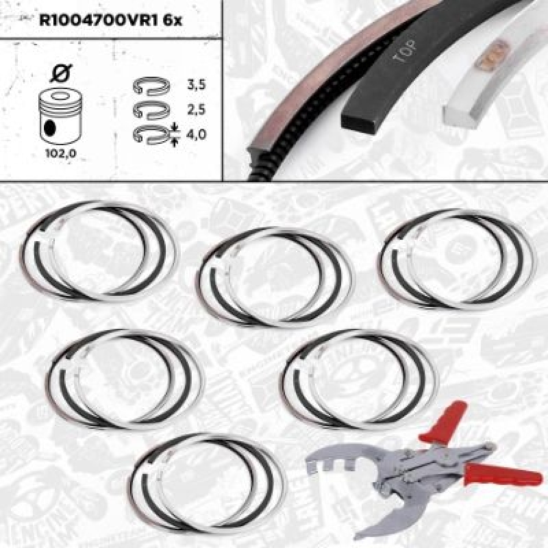 ET ENGINETEAM Piston Ring Kit