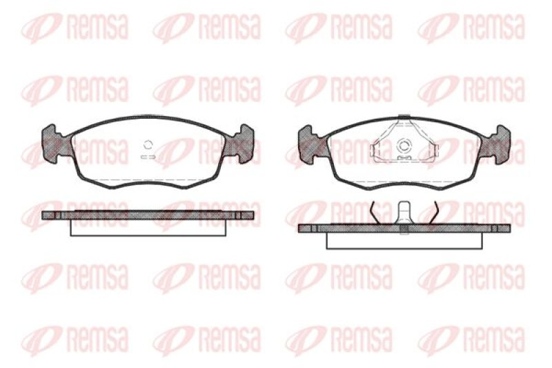 REMSA Brake Pad Set, disc brake