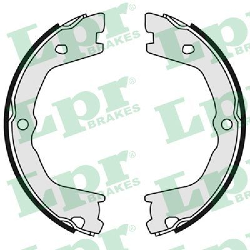 LPR Brake Shoe Set, parking brake
