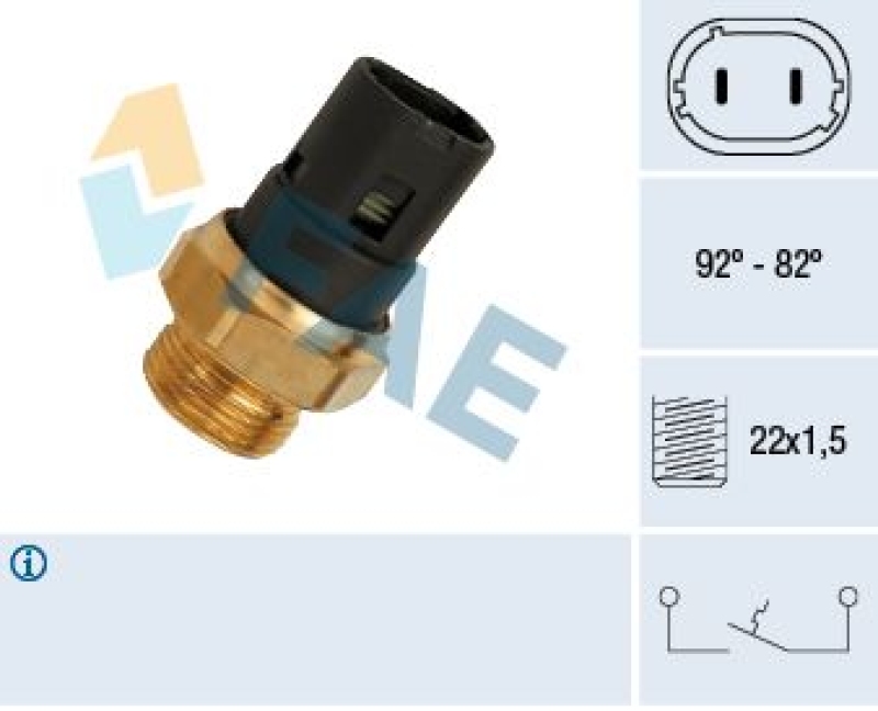 FAE Temperature Switch, radiator fan