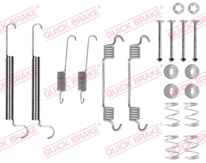 QUICK BRAKE Zubehörsatz Bremsbacken Trommelbremse Montagesatz