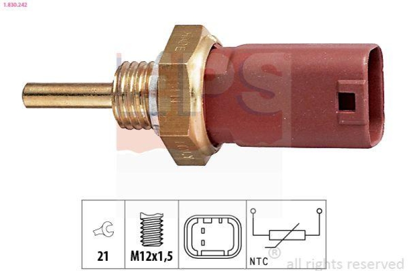 EPS Sensor, Kühlmitteltemperatur Made in Italy - OE Equivalent