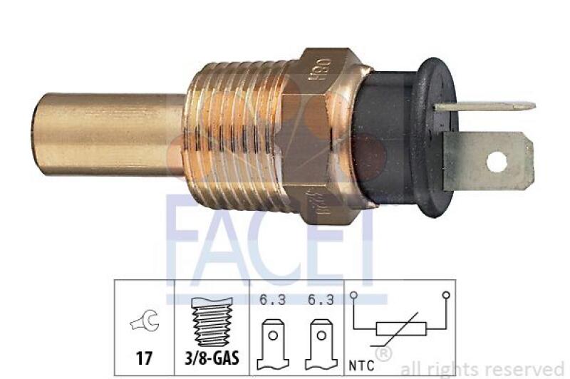 FACET Sensor, Kühlmitteltemperatur Made in Italy - OE Equivalent