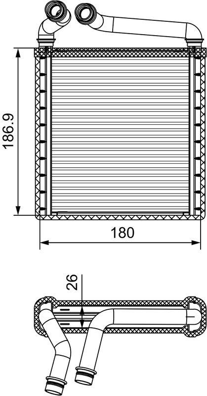 VALEO Wärmetauscher, Innenraumheizung