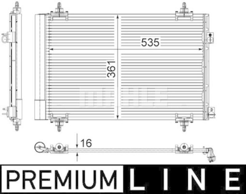 MAHLE Kondensator, Klimaanlage BEHR *** PREMIUM LINE *** AC 587 000P
