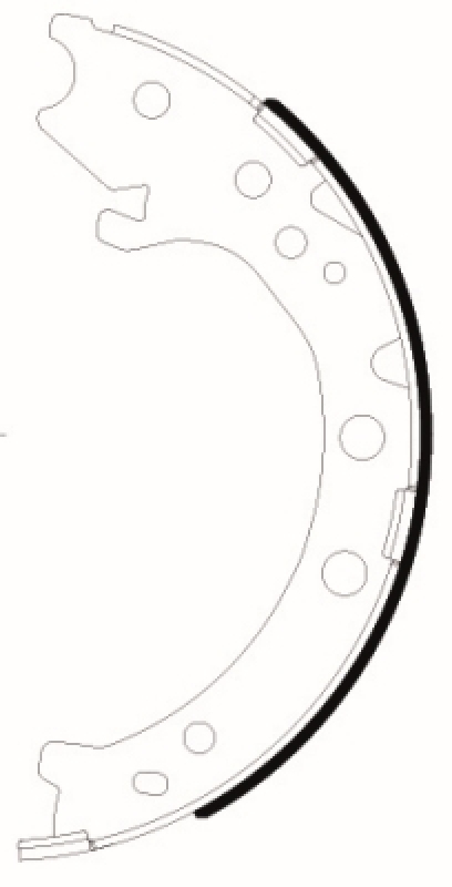 HELLA Brake Shoe Set, parking brake