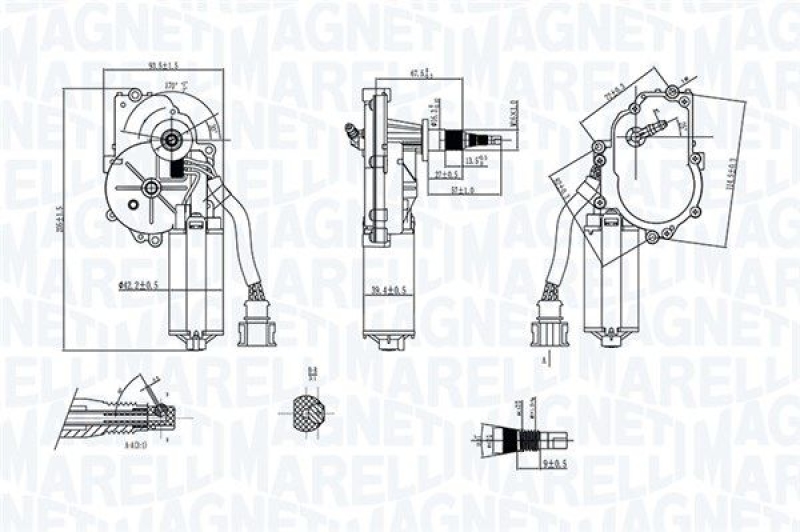 MAGNETI MARELLI Wischermotor