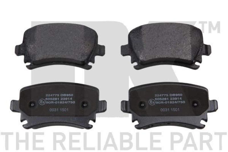 Bremsbelagsatz, Scheibenbremse 224775