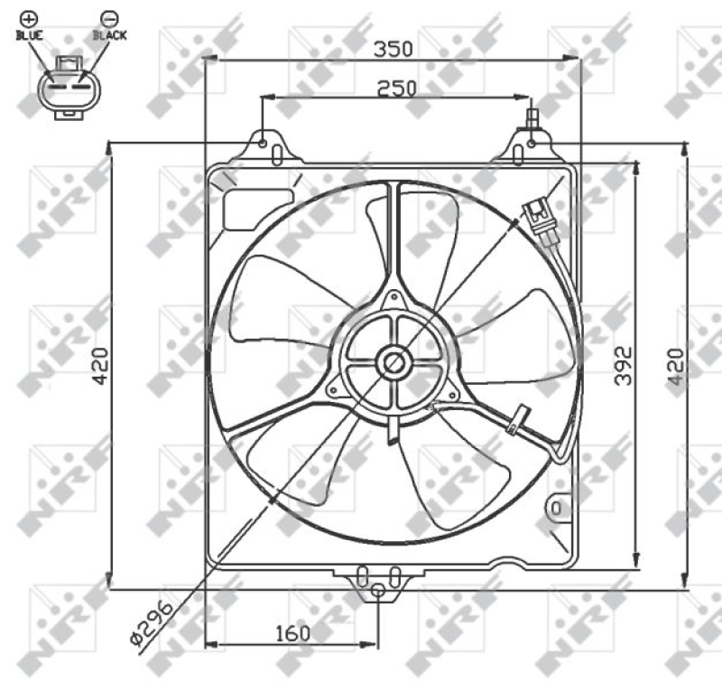 NRF Fan, radiator