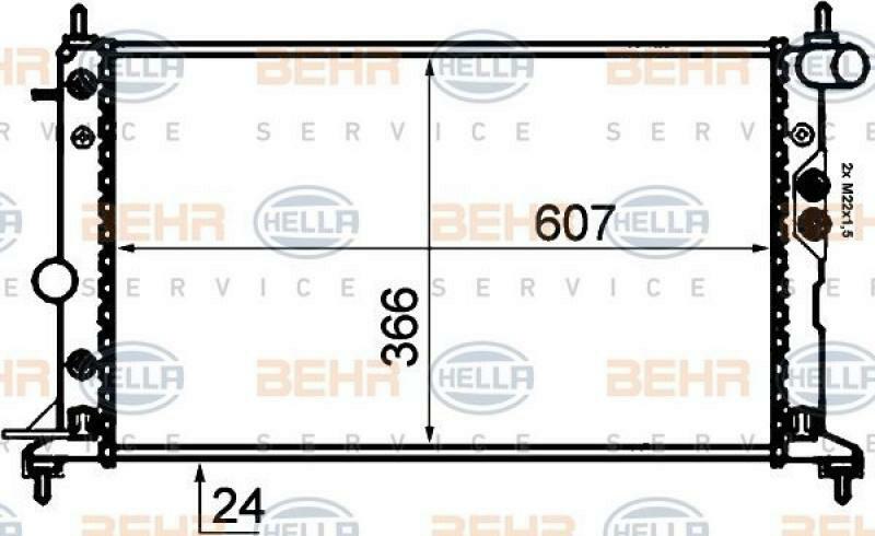 HELLA Radiator, engine cooling