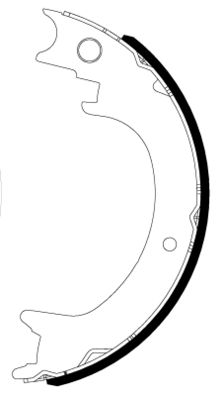 HELLA Brake Shoe Set, parking brake