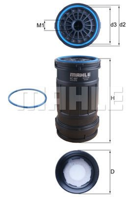 MAHLE Fuel Filter CleanLine