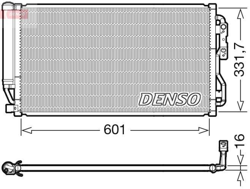 DENSO Kondensator, Klimaanlage
