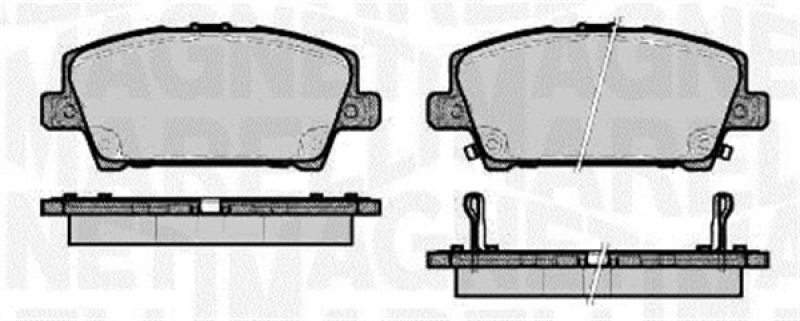 MAGNETI MARELLI Brake Pad Set, disc brake