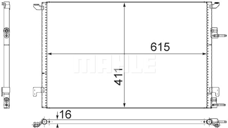 MAHLE Kondensator, Klimaanlage BEHR *** PREMIUM LINE ***