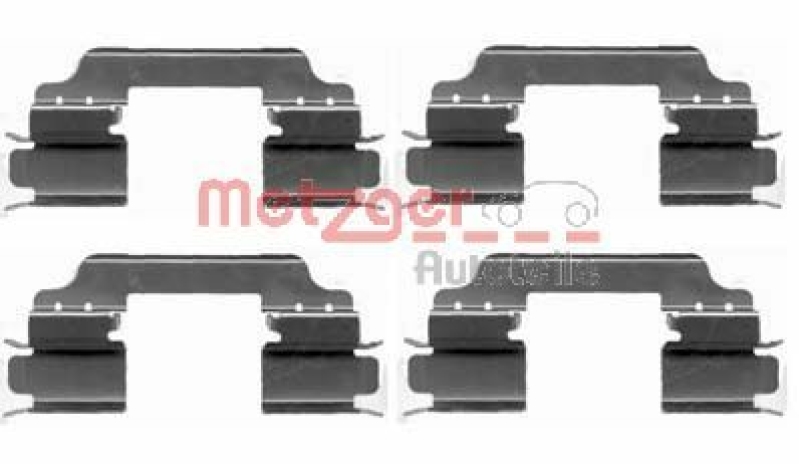 METZGER Accessory Kit, disc brake pad GREENPARTS