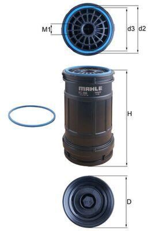MAHLE Fuel Filter CleanLine
