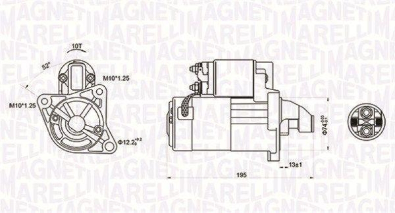 MAGNETI MARELLI Starter 63721096010
