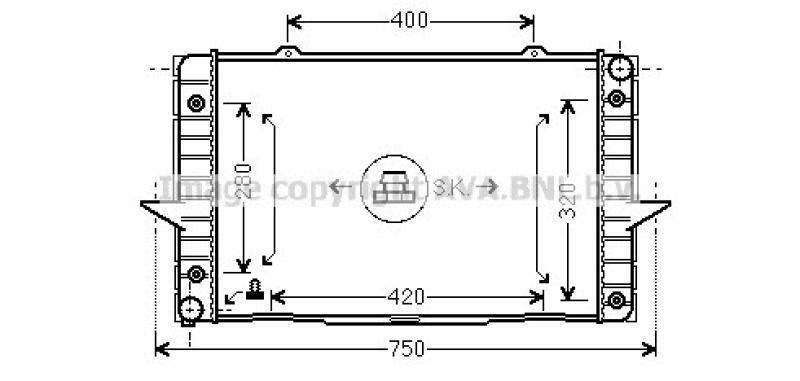 AVA QUALITY COOLING Kühler, Motorkühlung