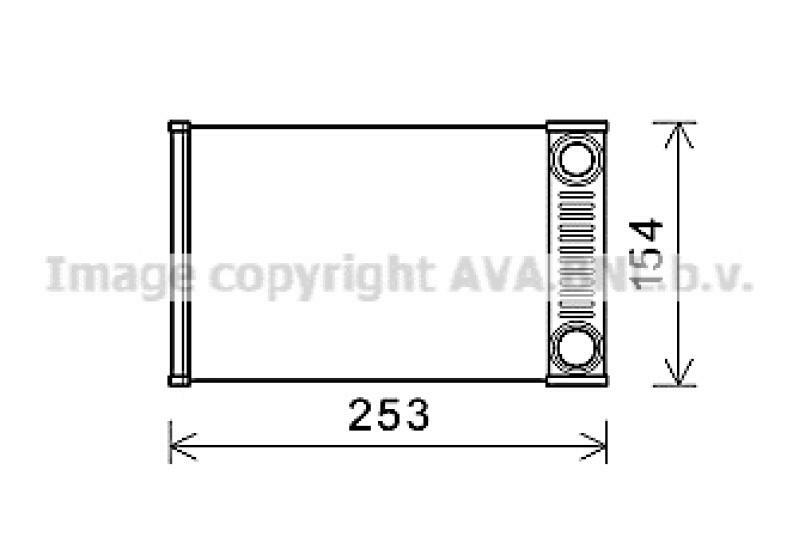 AVA QUALITY COOLING Wärmetauscher, Innenraumheizung