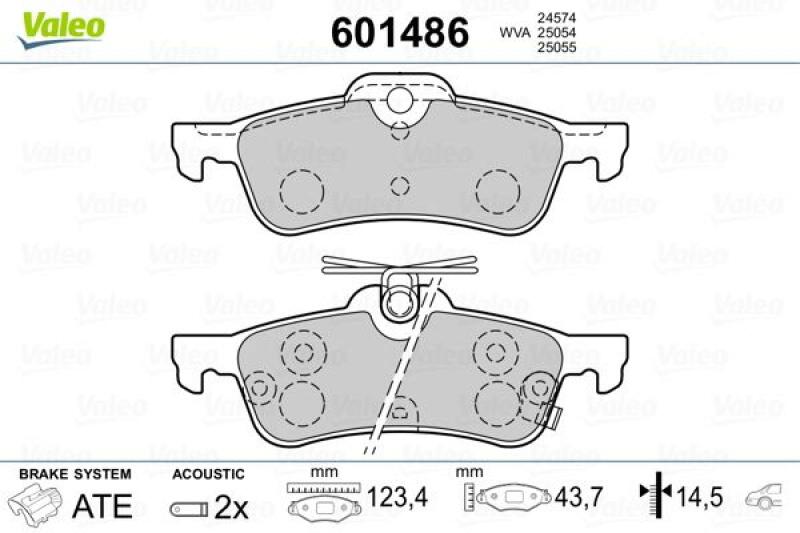 VALEO Brake Pad Set, disc brake