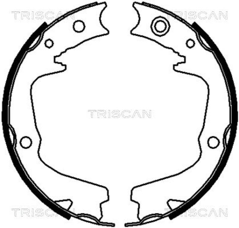 TRISCAN Brake Shoe Set