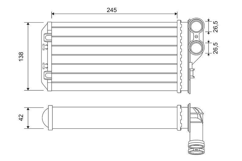 VALEO Wärmetauscher, Innenraumheizung 811503
