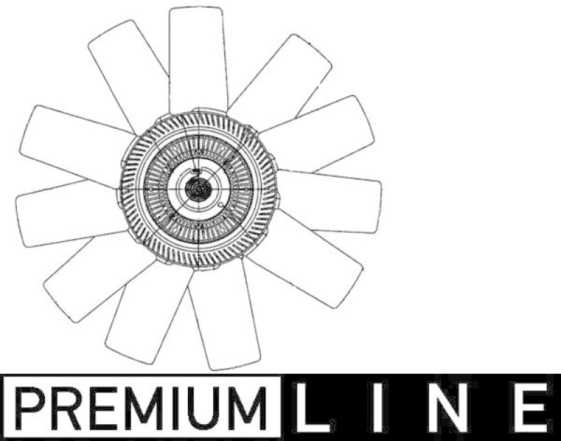 MAHLE L&uuml;fter, Motork&uuml;hlung BEHR *** PREMIUM LINE *** CFF 490 000P