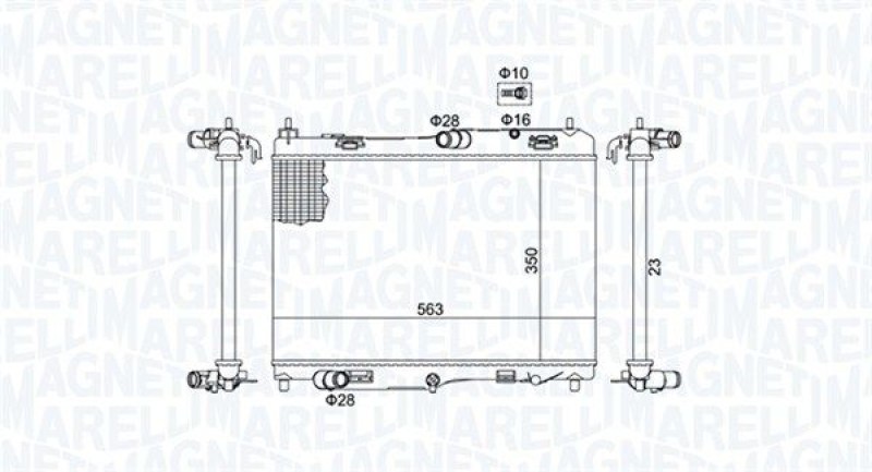 MAGNETI MARELLI Kühler, Motorkühlung