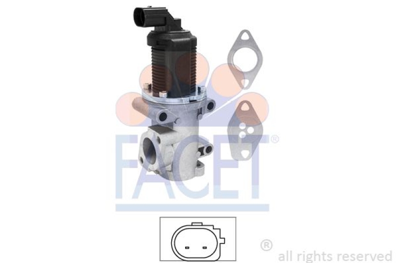 FACET EGR Valve Made in Italy - OE Equivalent