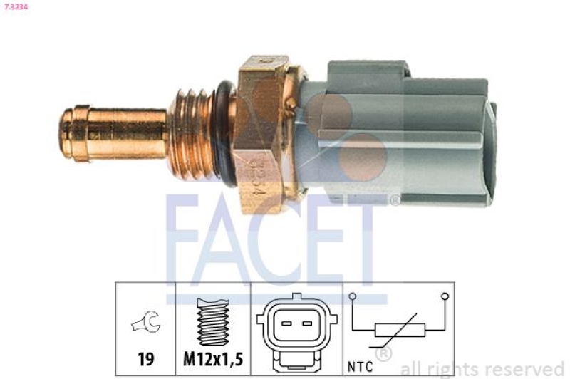 FACET Sensor, Kraftstofftemperatur Made in Italy - OE Equivalent