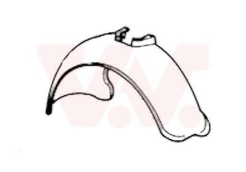 VAN WEZEL Panelling, mudguard