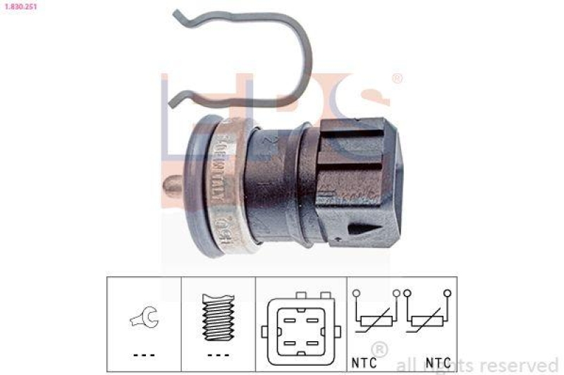 EPS Sensor, Kühlmitteltemperatur Made in Italy - OE Equivalent