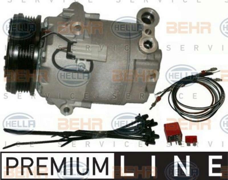 HELLA Kompressor, Klimaanlage BEHR HELLA SERVICE *** PREMIUM LINE *** 8FK 351 135-291