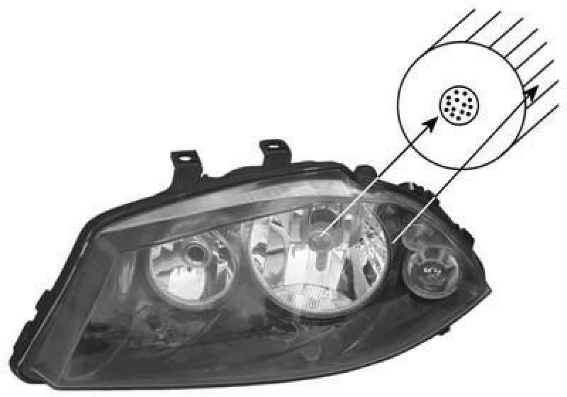 VAN WEZEL Headlight