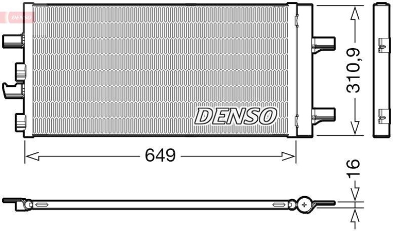 DENSO Kondensator, Klimaanlage