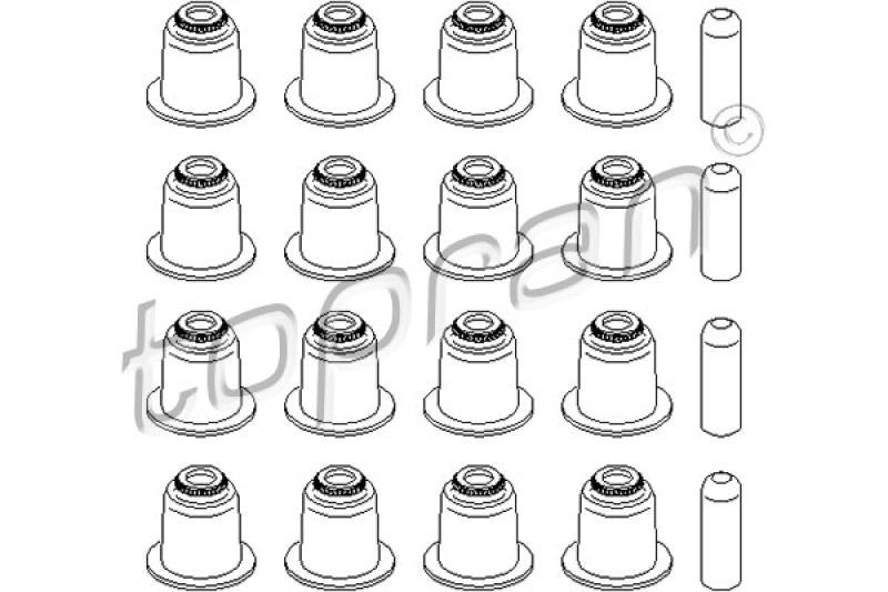 TOPRAN Dichtungssatz, Ventilschaft 501 584
