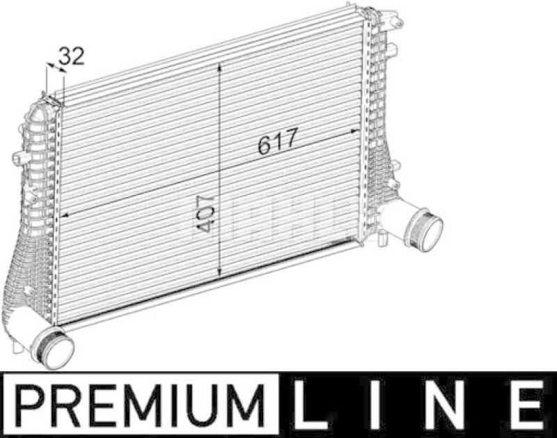 MAHLE Ladeluftkühler BEHR *** PREMIUM LINE ***